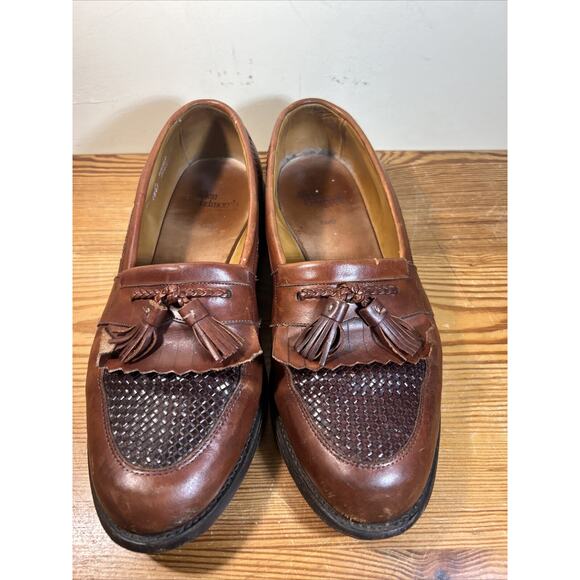 Allen Edmonds Cody Loafer 1849 Men\'s 11D Brown Leather Tassel Kiltie Dress Shoes main image 10